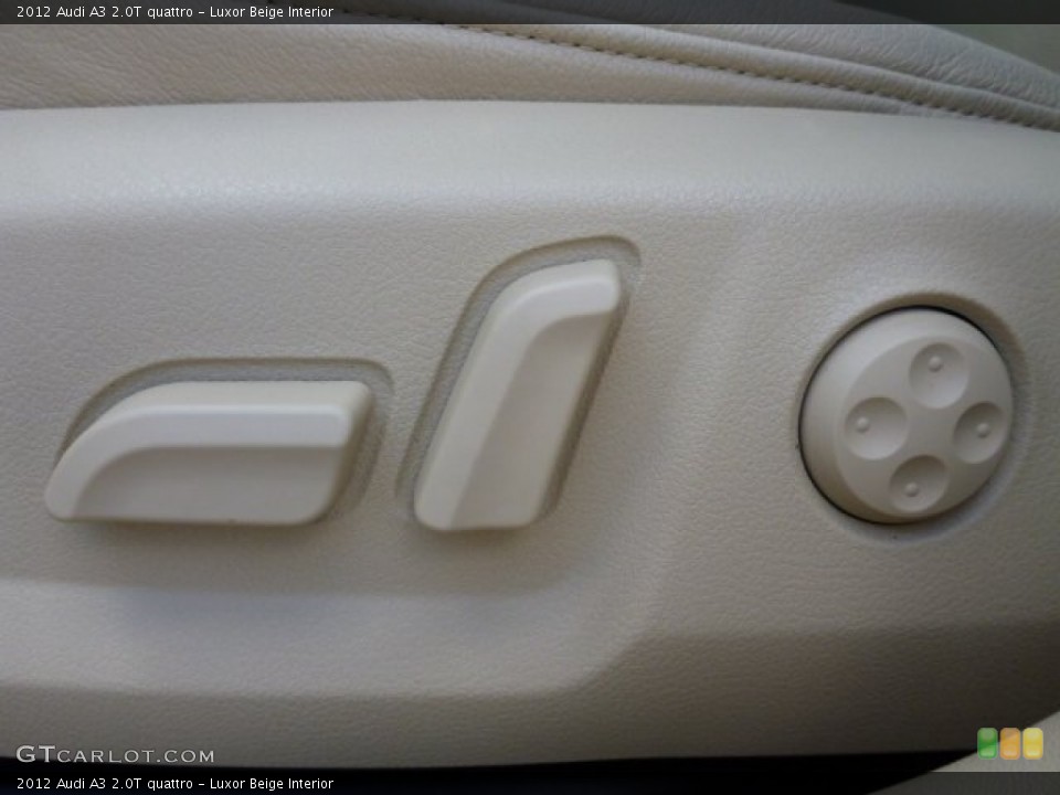 Luxor Beige Interior Controls for the 2012 Audi A3 2.0T quattro #94480372