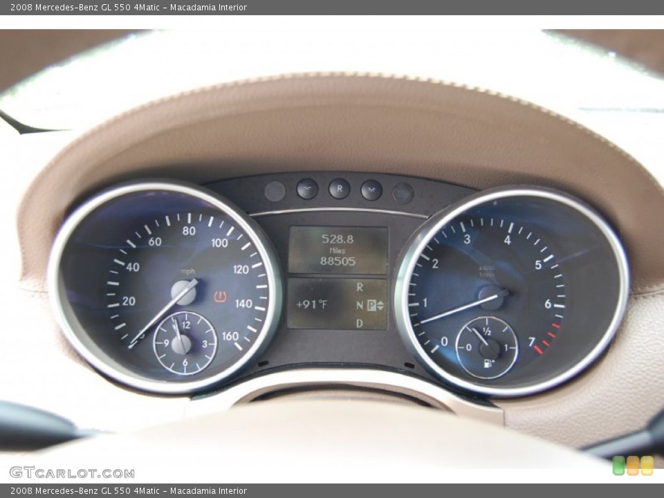 Macadamia Interior Gauges for the 2008 Mercedes-Benz GL 550 4Matic #94480543