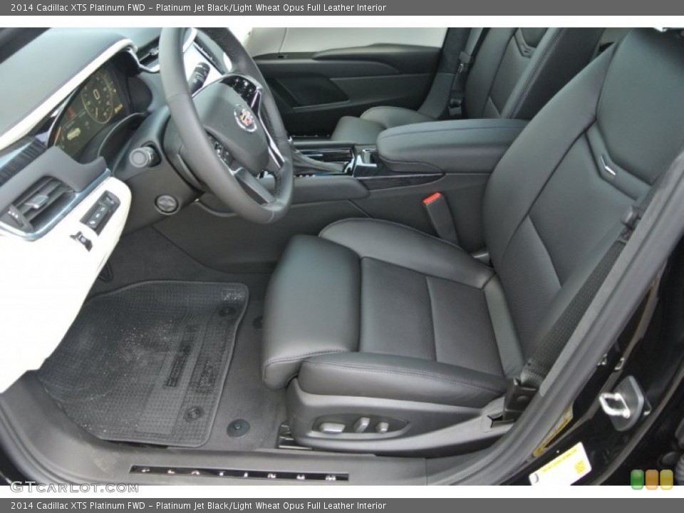 Platinum Jet Black/Light Wheat Opus Full Leather Interior Front Seat for the 2014 Cadillac XTS Platinum FWD #94482793