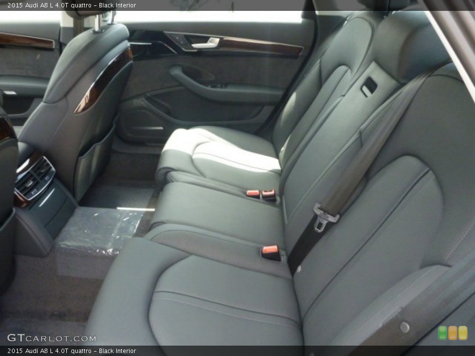 Black Interior Rear Seat for the 2015 Audi A8 L 4.0T quattro #94483141