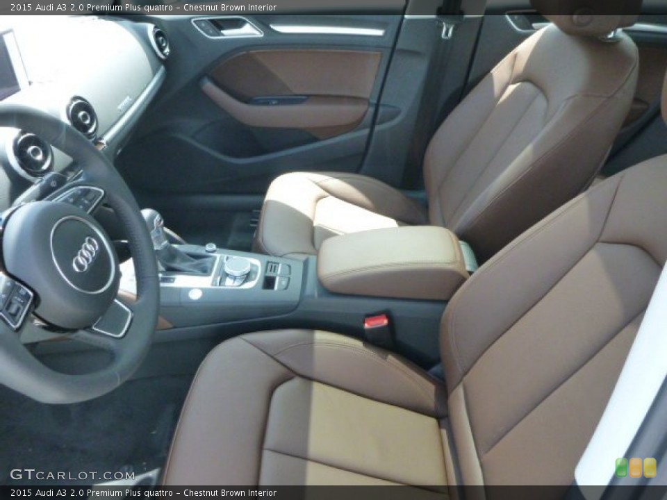 Chestnut Brown Interior Front Seat for the 2015 Audi A3 2.0 Premium Plus quattro #94483324