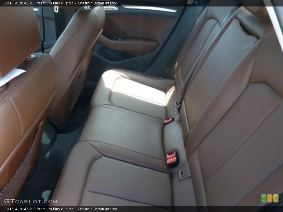 Chestnut Brown Interior Rear Seat for the 2015 Audi A3 2.0 Premium Plus quattro #94483330
