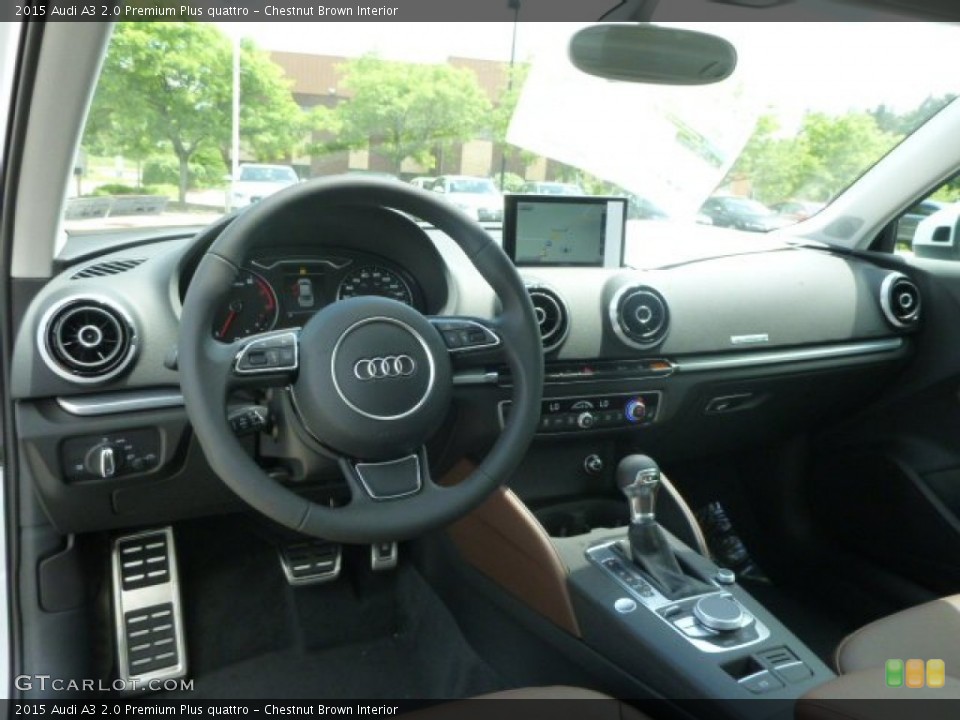 Chestnut Brown Interior Dashboard For The 2015 Audi A3 2 0