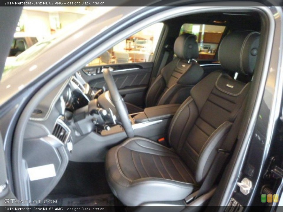 designo Black Interior Front Seat for the 2014 Mercedes-Benz ML 63 AMG #94483762