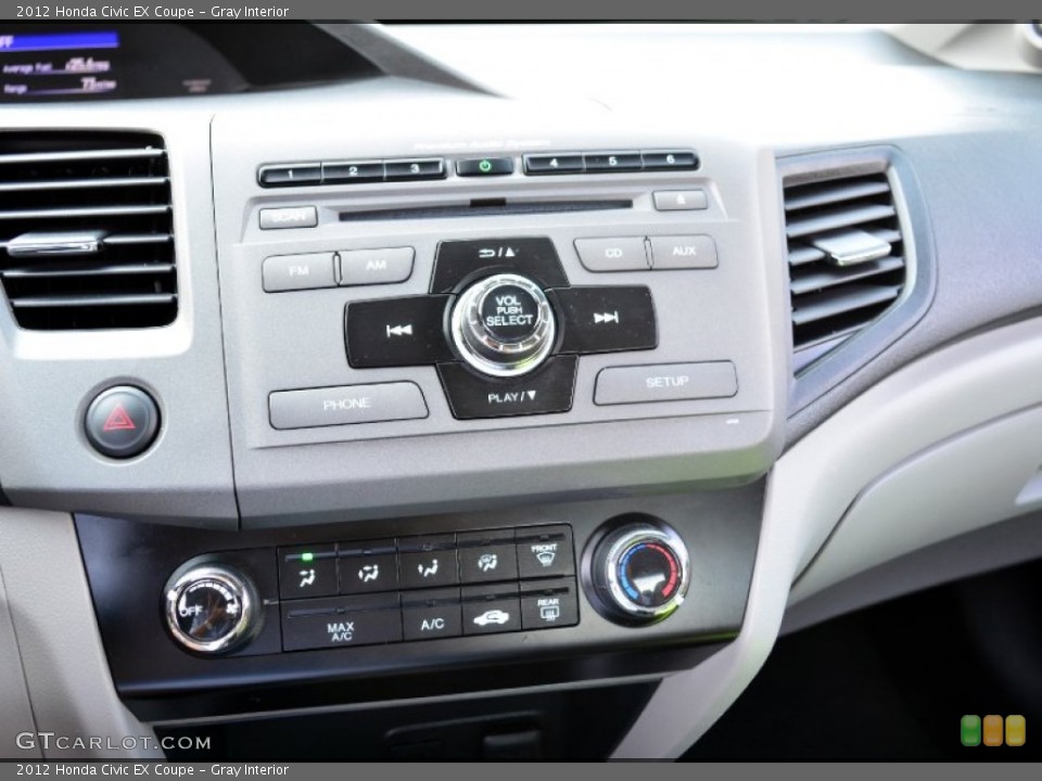 Gray Interior Controls for the 2012 Honda Civic EX Coupe #94484398