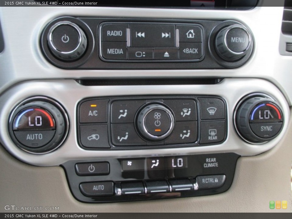 Cocoa/Dune Interior Controls for the 2015 GMC Yukon XL SLE 4WD #94491648