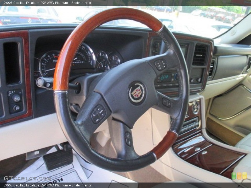 Shale Interior Steering Wheel for the 2006 Cadillac Escalade ESV AWD Platinum #94493985