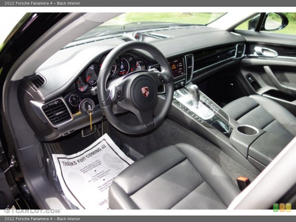Black Interior Photo for the 2012 Porsche Panamera 4 #94498221