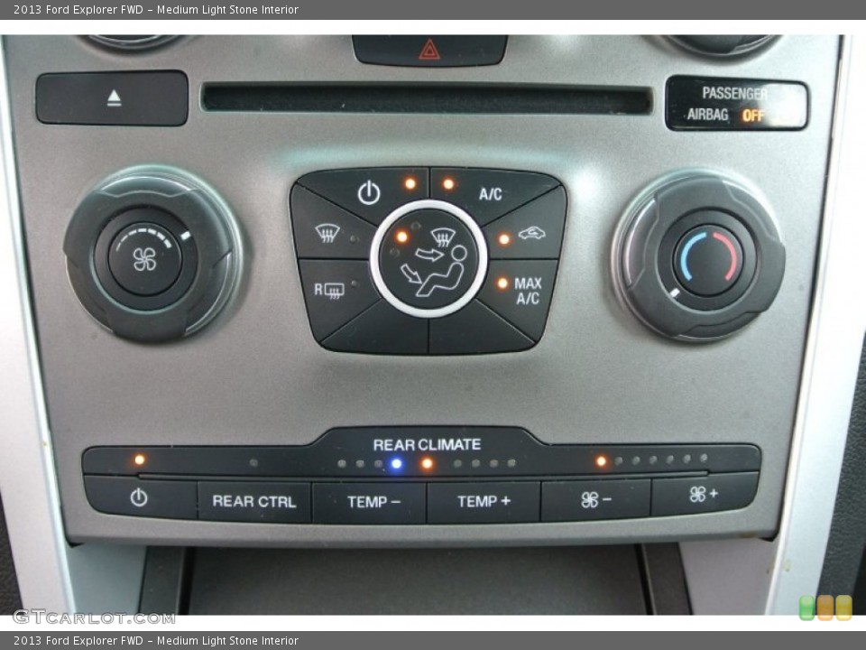 Medium Light Stone Interior Controls for the 2013 Ford Explorer FWD #94500600
