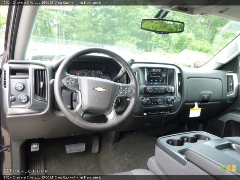 Jet Black Interior Dashboard for the 2014 Chevrolet Silverado 1500 LT Crew Cab 4x4 #94500834