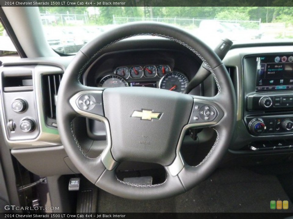 Jet Black Interior Steering Wheel for the 2014 Chevrolet Silverado 1500 LT Crew Cab 4x4 #94500978