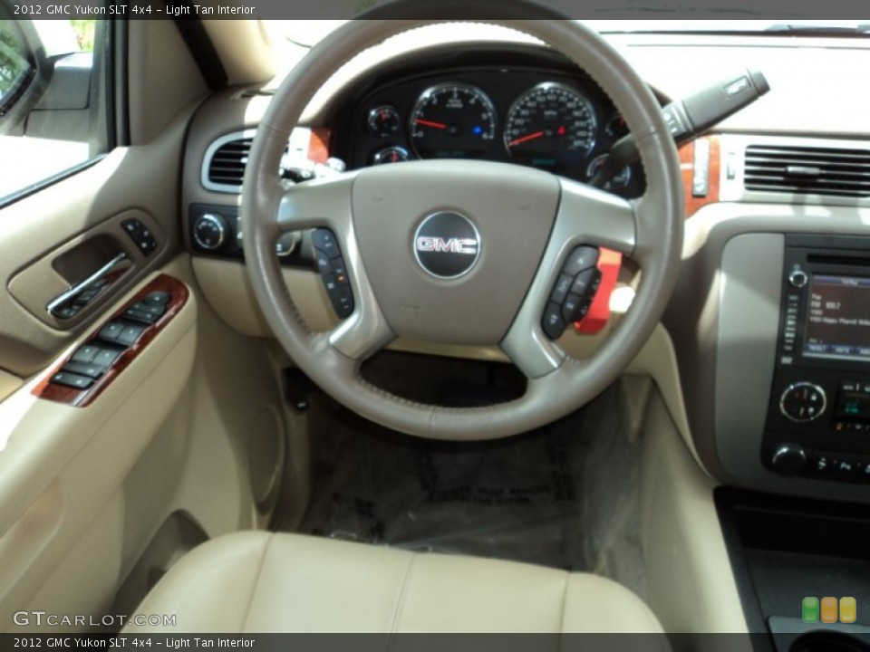 Light Tan Interior Steering Wheel for the 2012 GMC Yukon SLT 4x4 #94506542