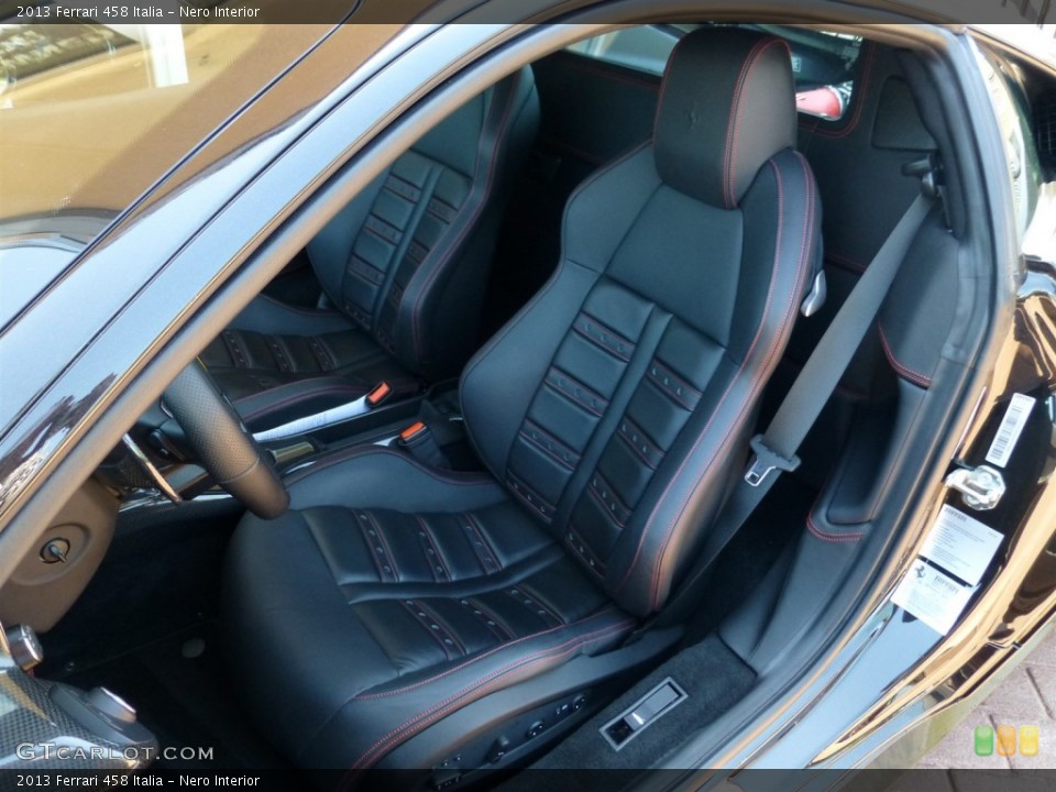 Nero Interior Front Seat for the 2013 Ferrari 458 Italia #94511061