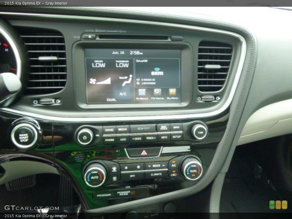 Gray Interior Controls for the 2015 Kia Optima EX #94514246