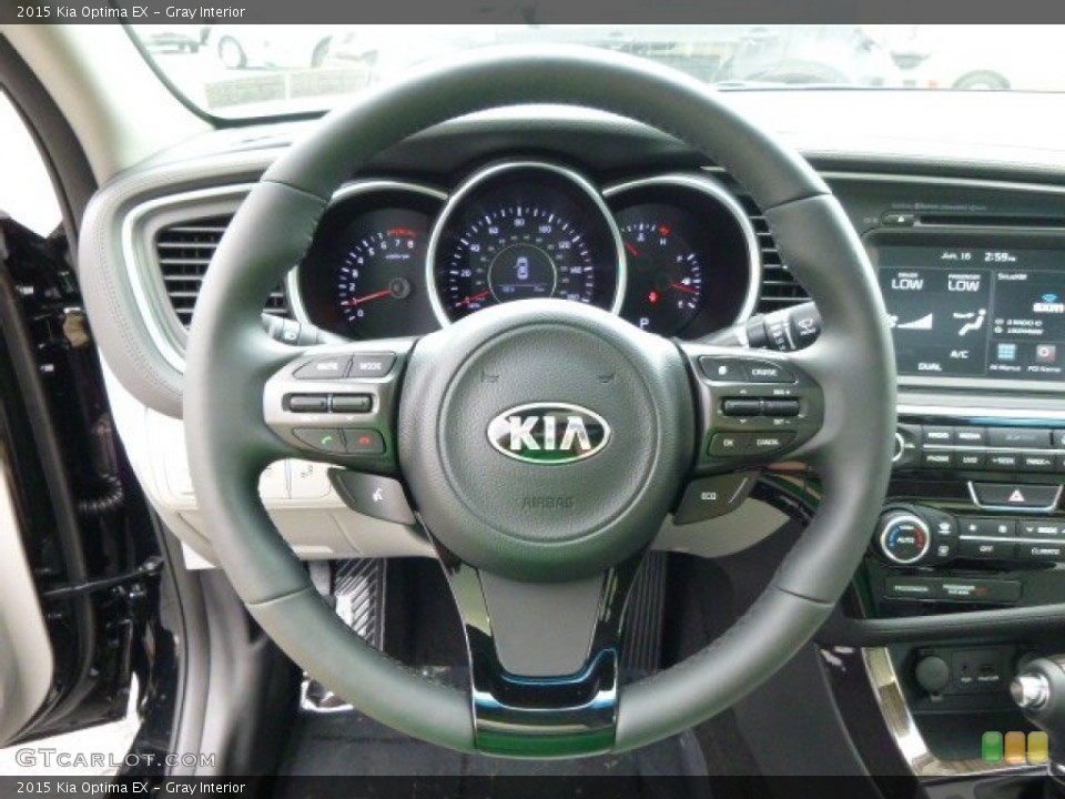 Gray Interior Steering Wheel for the 2015 Kia Optima EX #94514255