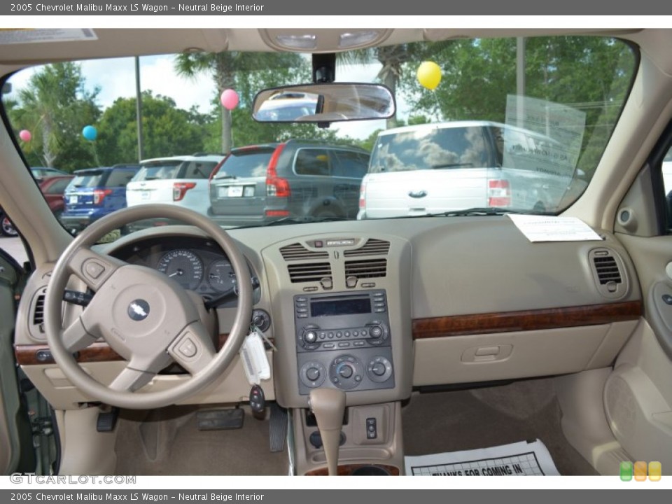 Neutral Beige Interior Dashboard for the 2005 Chevrolet Malibu Maxx LS Wagon #94516035