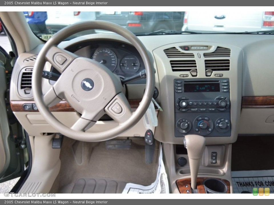 Neutral Beige Interior Dashboard for the 2005 Chevrolet Malibu Maxx LS Wagon #94516059