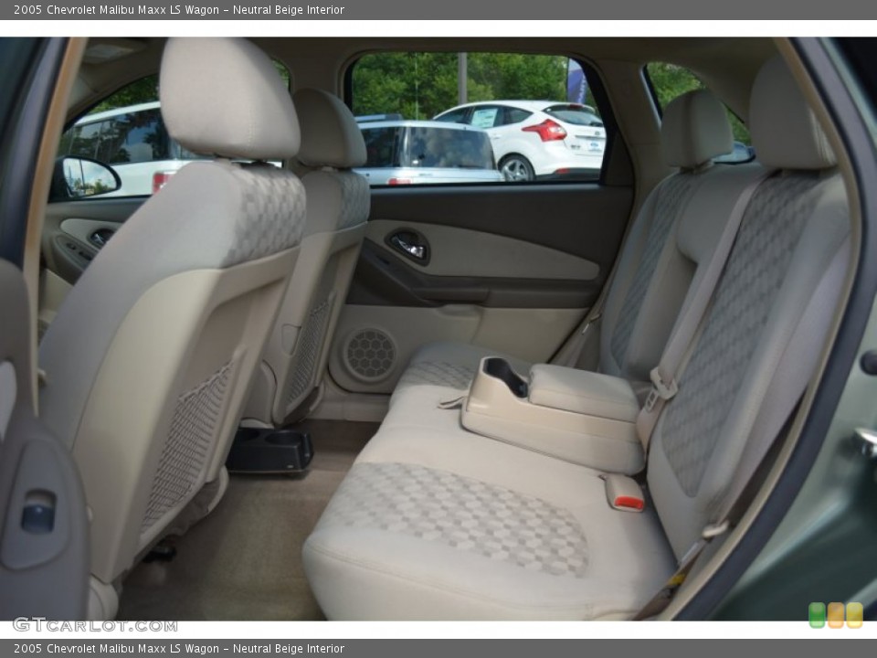 Neutral Beige Interior Rear Seat for the 2005 Chevrolet Malibu Maxx LS Wagon #94516179