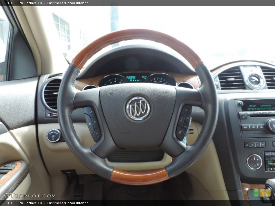 Cashmere/Cocoa Interior Steering Wheel for the 2010 Buick Enclave CX #94516836