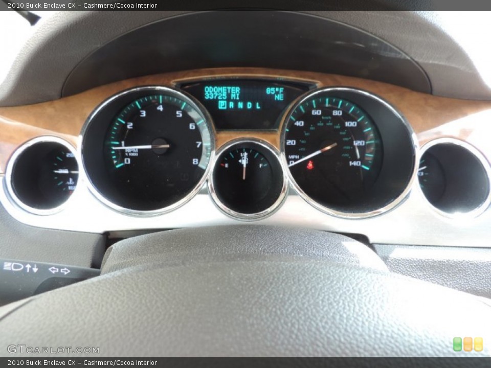 Cashmere/Cocoa Interior Gauges for the 2010 Buick Enclave CX #94516860