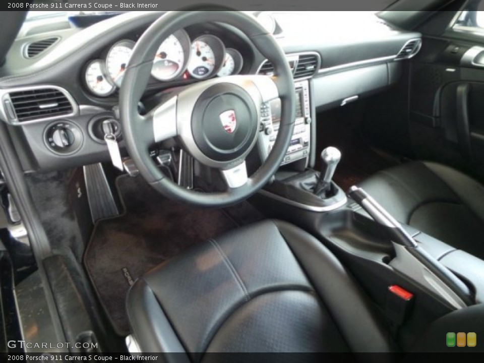 Black Interior Photo for the 2008 Porsche 911 Carrera S Coupe #94520136
