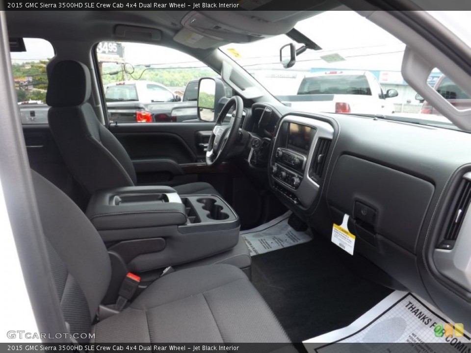 Jet Black Interior Photo for the 2015 GMC Sierra 3500HD SLE Crew Cab 4x4 Dual Rear Wheel #94521309