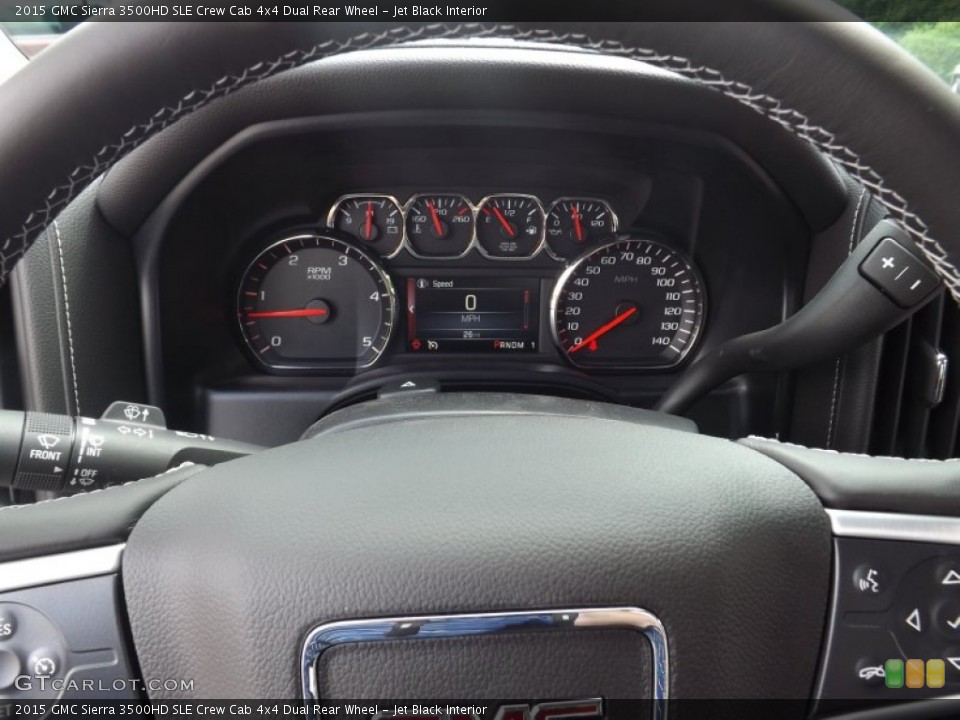 Jet Black Interior Gauges for the 2015 GMC Sierra 3500HD SLE Crew Cab 4x4 Dual Rear Wheel #94521474