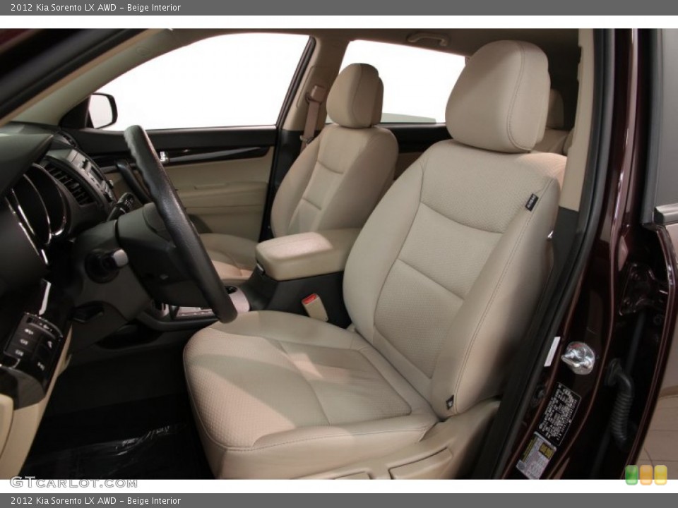 Beige Interior Photo for the 2012 Kia Sorento LX AWD #94522191