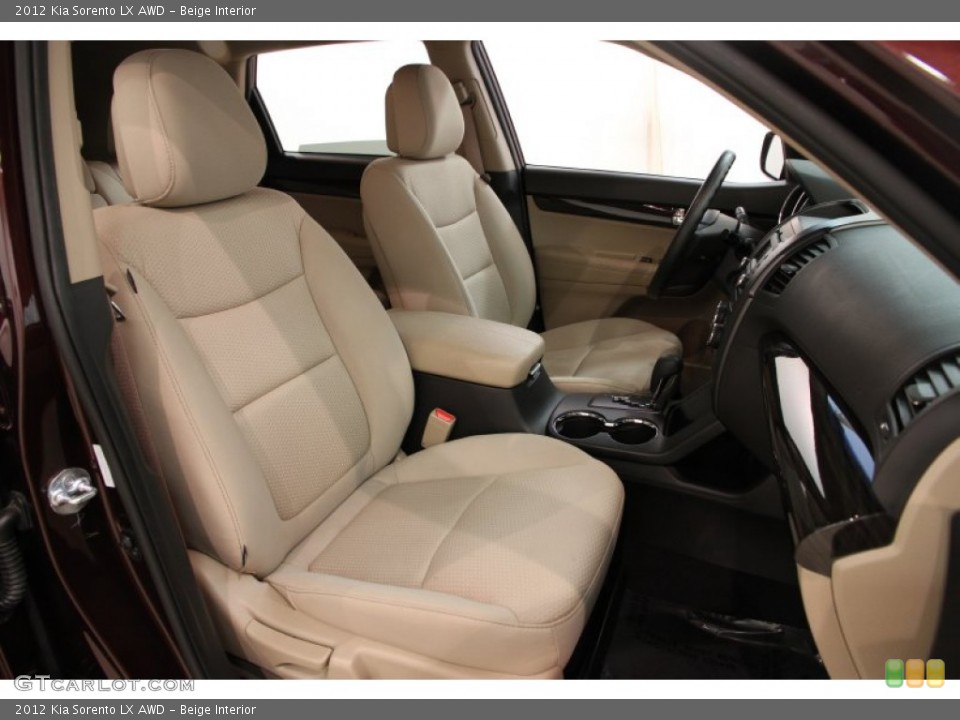 Beige Interior Front Seat for the 2012 Kia Sorento LX AWD #94522305