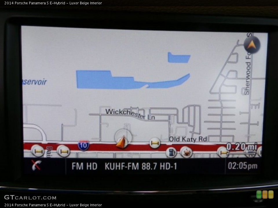 Luxor Beige Interior Navigation for the 2014 Porsche Panamera S E-Hybrid #94523649