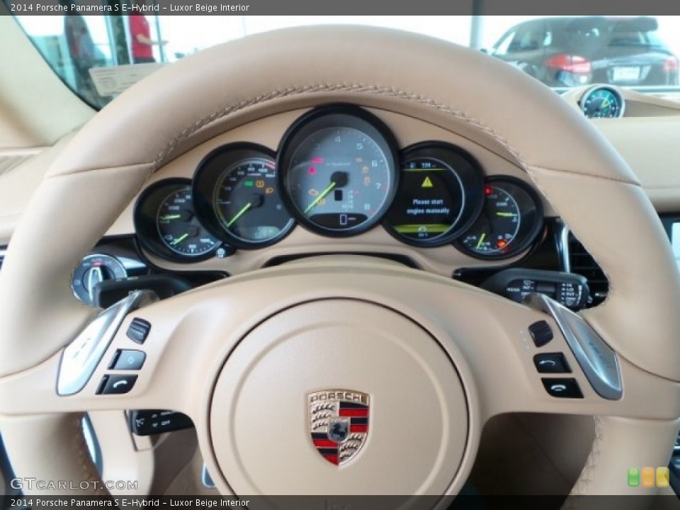 Luxor Beige Interior Steering Wheel for the 2014 Porsche Panamera S E-Hybrid #94523742