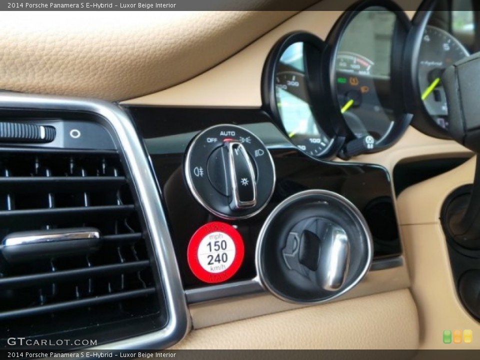 Luxor Beige Interior Controls for the 2014 Porsche Panamera S E-Hybrid #94523762