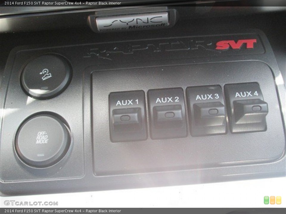 Raptor Black Interior Controls for the 2014 Ford F150 SVT Raptor SuperCrew 4x4 #94523877