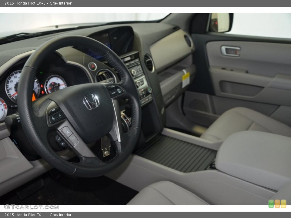 Gray Interior Prime Interior for the 2015 Honda Pilot EX-L #94531794