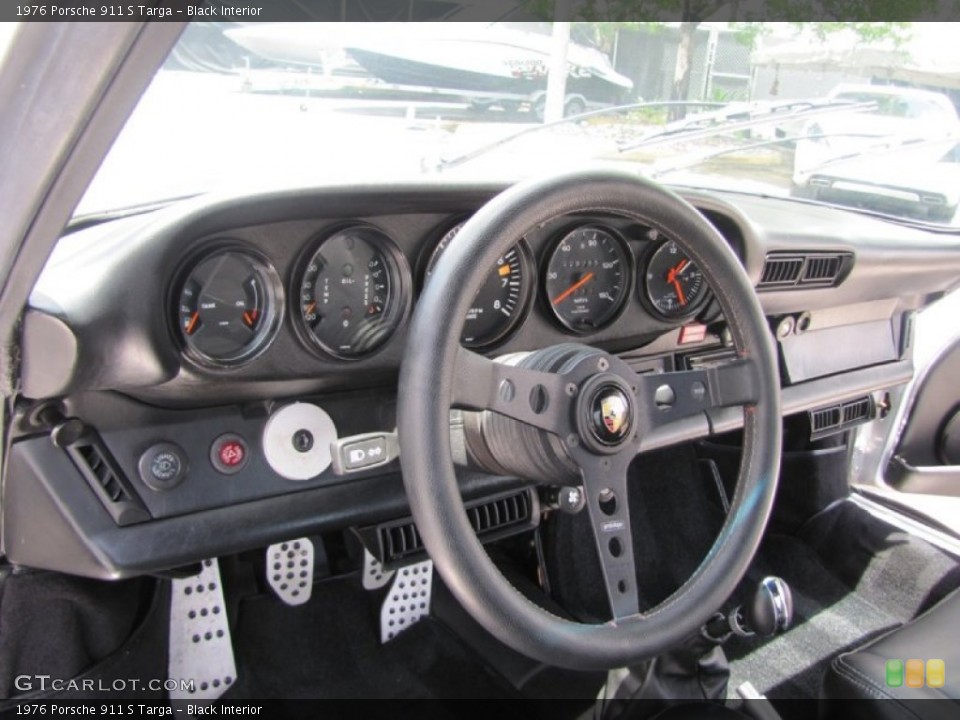Black Interior Dashboard for the 1976 Porsche 911 S Targa #94531821