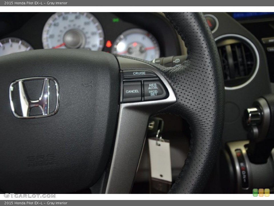 Gray Interior Controls for the 2015 Honda Pilot EX-L #94532013