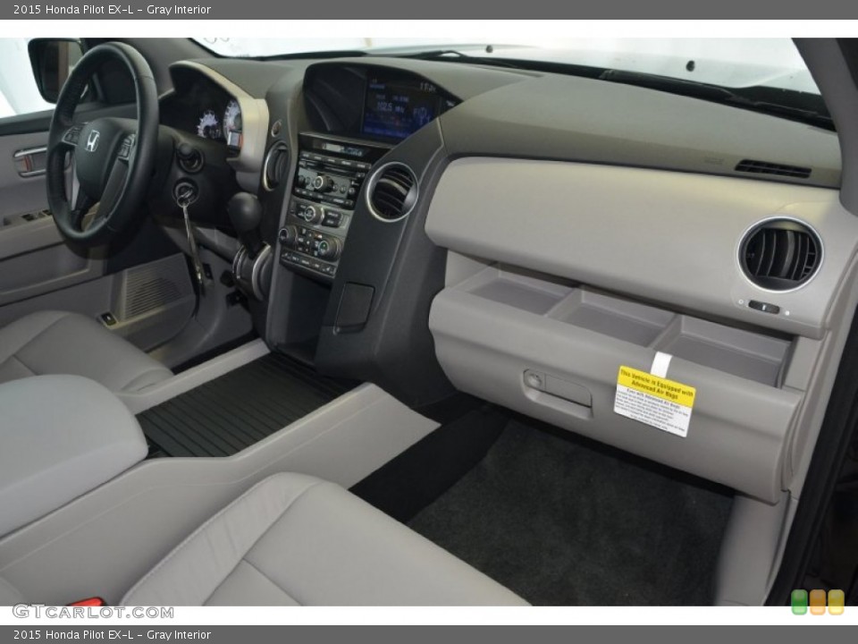 Gray Interior Dashboard for the 2015 Honda Pilot EX-L #94532193
