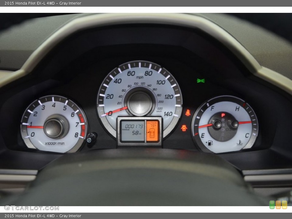 Gray Interior Gauges for the 2015 Honda Pilot EX-L 4WD #94532715