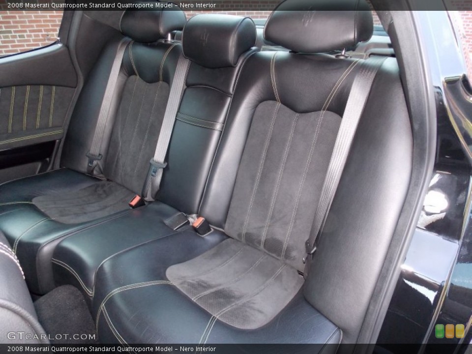 Nero Interior Rear Seat for the 2008 Maserati Quattroporte  #94534356