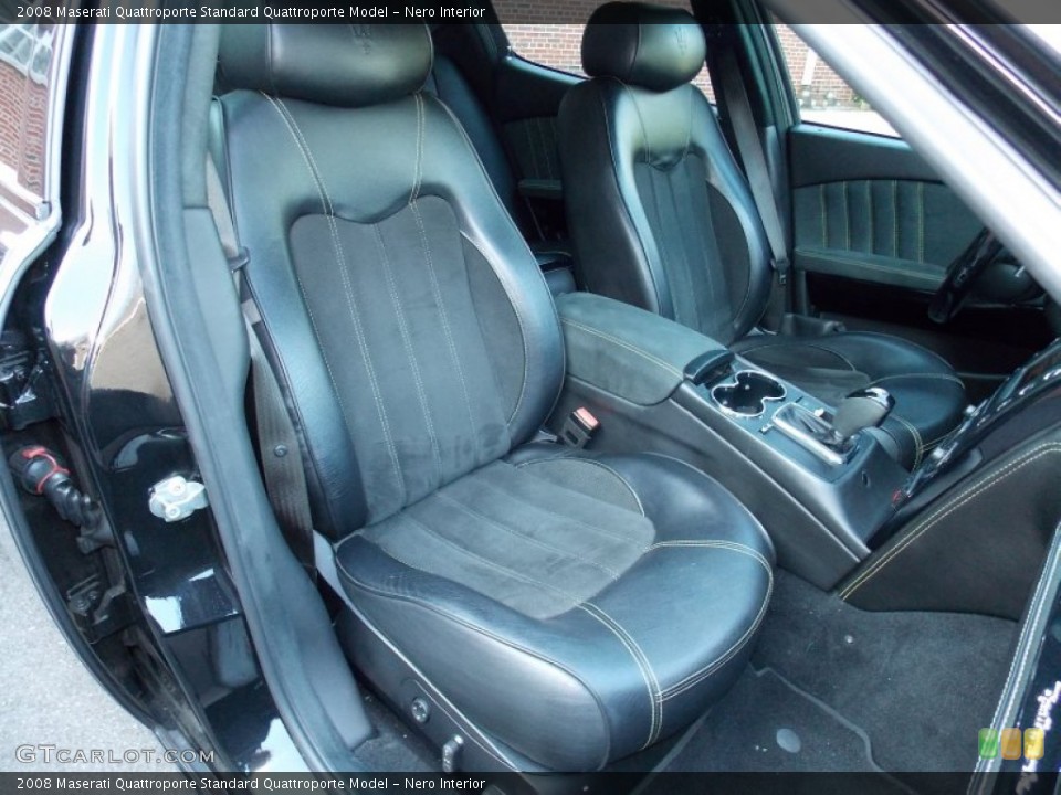 Nero Interior Front Seat for the 2008 Maserati Quattroporte  #94534503