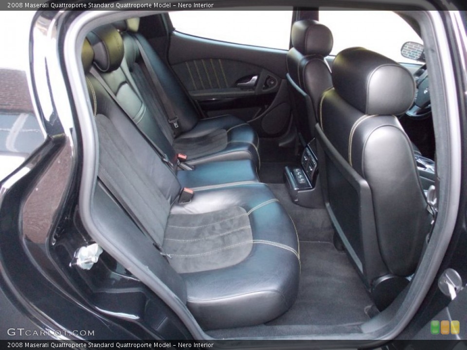 Nero Interior Rear Seat for the 2008 Maserati Quattroporte  #94534614
