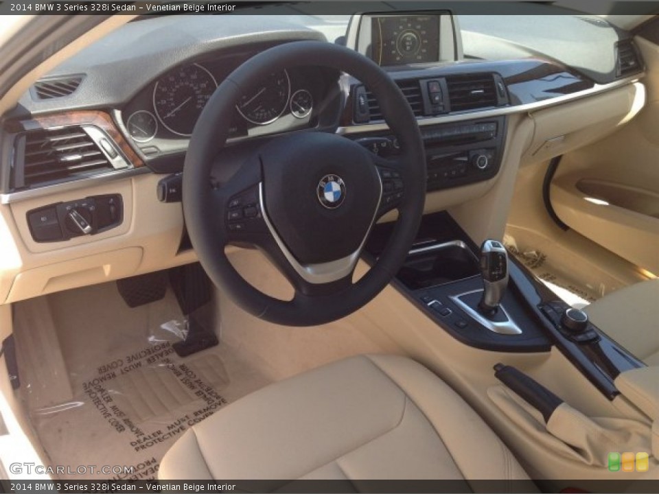 Venetian Beige Interior Photo for the 2014 BMW 3 Series 328i Sedan #94536285