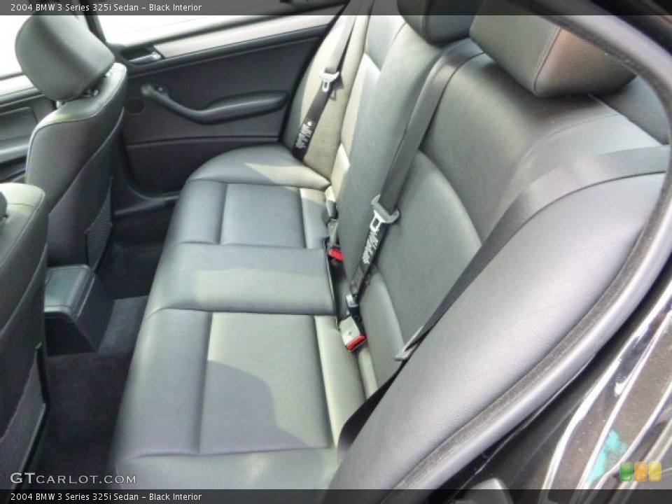 Black Interior Rear Seat for the 2004 BMW 3 Series 325i Sedan #94537971