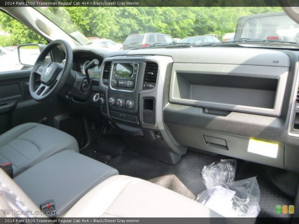 Black/Diesel Gray Interior Dashboard for the 2014 Ram 1500 Tradesman Regular Cab 4x4 #94540356