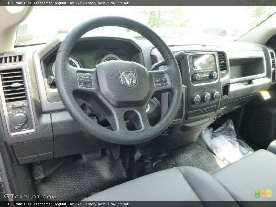 Black/Diesel Gray Interior Prime Interior for the 2014 Ram 1500 Tradesman Regular Cab 4x4 #94540413