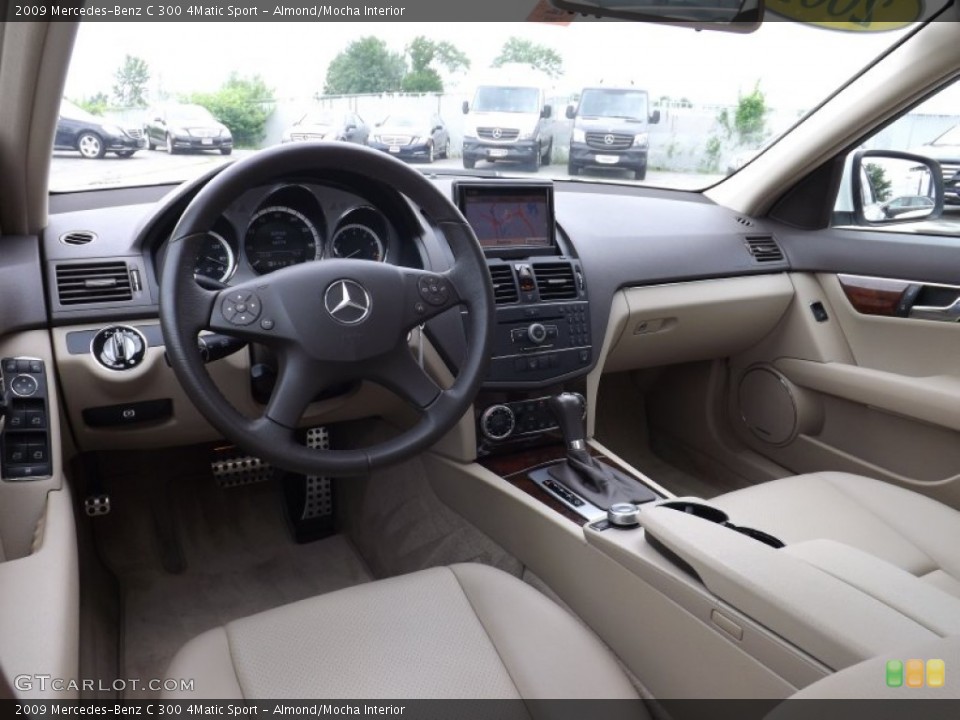 Almond/Mocha Interior Photo for the 2009 Mercedes-Benz C 300 4Matic Sport #94544045