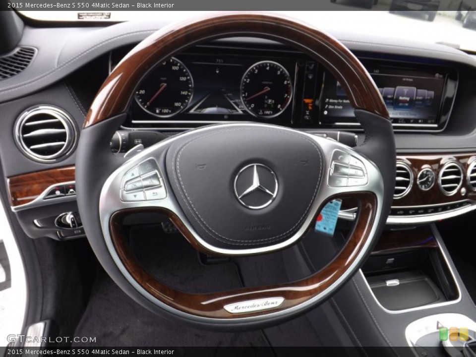 Black Interior Steering Wheel for the 2015 Mercedes-Benz S 550 4Matic Sedan #94545111