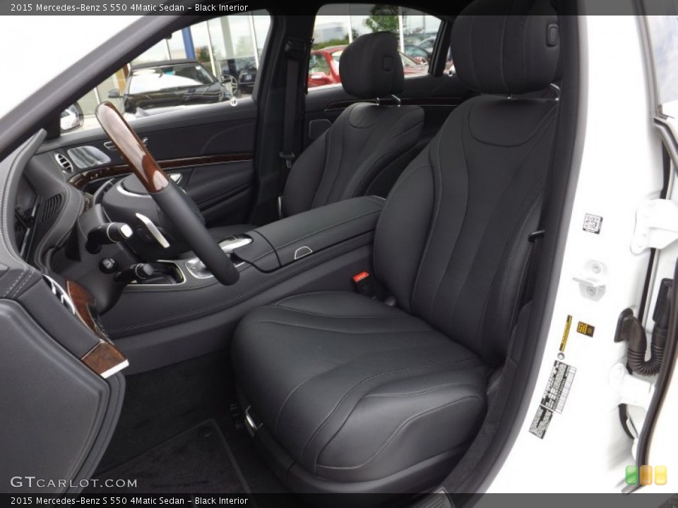 Black Interior Front Seat for the 2015 Mercedes-Benz S 550 4Matic Sedan #94545198