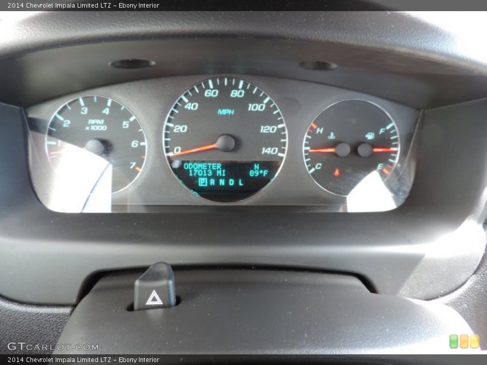 Ebony Interior Gauges for the 2014 Chevrolet Impala Limited LTZ #94545372