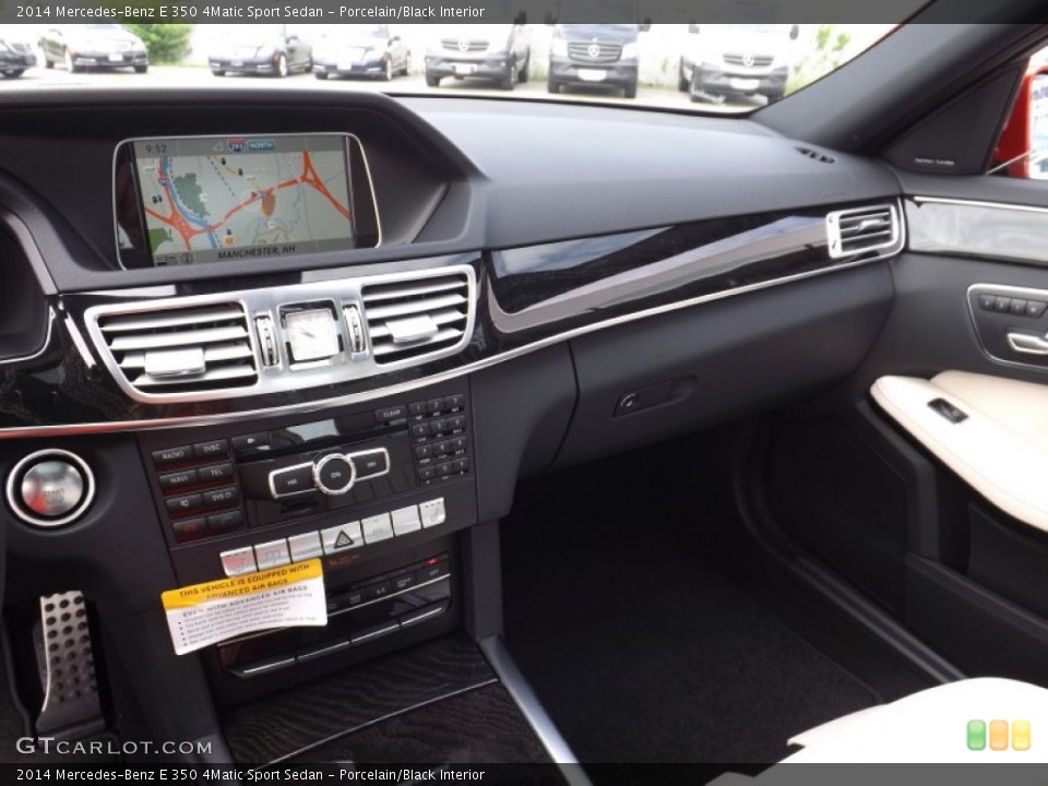 Porcelain/Black Interior Dashboard for the 2014 Mercedes-Benz E 350 4Matic Sport Sedan #94545756